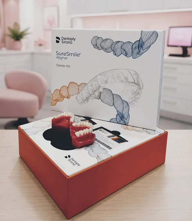 Apresentação dos alinhadores SureSmile na clínica